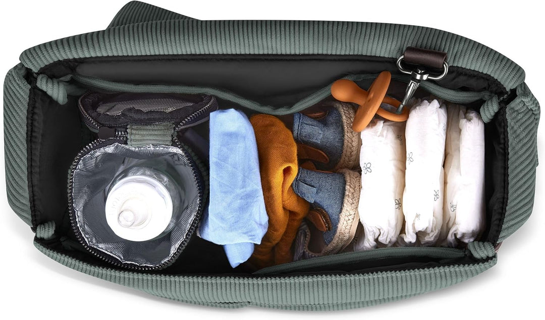ABC Design Wickeltasche Urban - Crossbody Bag mit Baby Zubehör – Messenger Bag - grosses Hauptfach -
