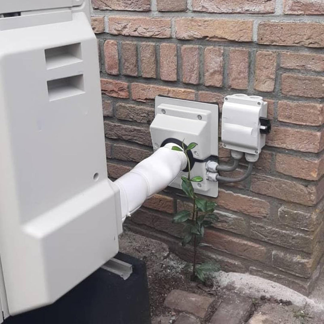 HVAC Wanddurchführung Abdeckungsset, Klimaanlage Leitungsschutzabdeckung Kit, Kunststoff Wandklimaan