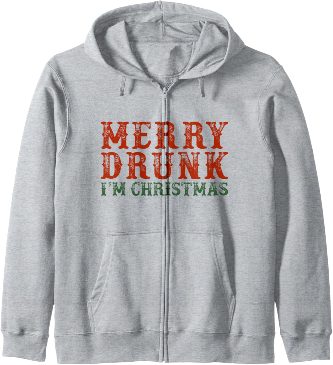 Merry Drunk I'm Christmas Drinking Wine Lover Kapuzenjacke