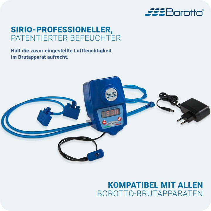 Borotto Real 24 Inkubator, Vollautomatische Ei Wendung für 24 Eier oder 96 kleine Eier, mit Luftbefe