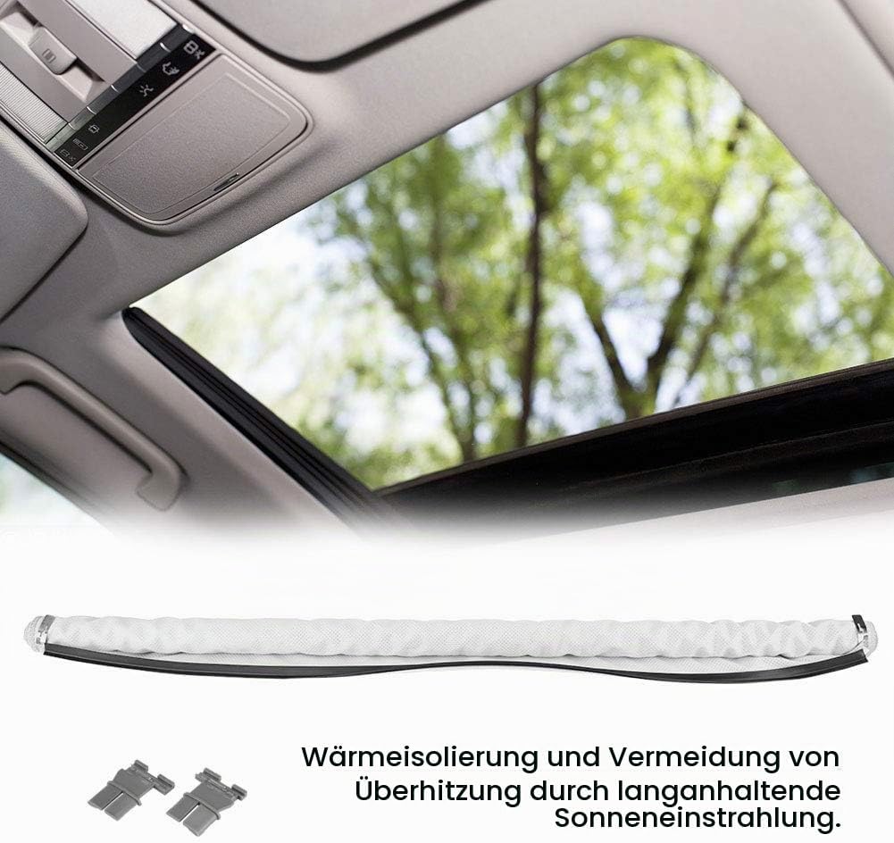 Qiilu Auto Schiebedach Windschutzscheibe Sonnenschutz, Sonnenschutz Vorhänge Oberlicht Fensterladen