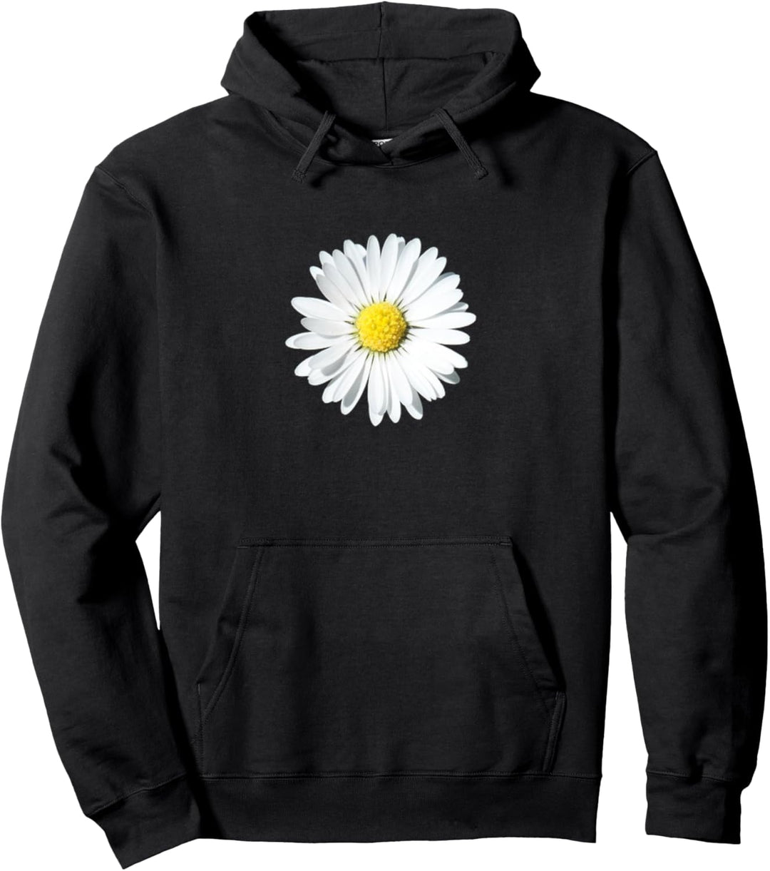 Weisses Gänseblümchen Blume Casual Mode für Frauen Mädchen Pullover Hoodie