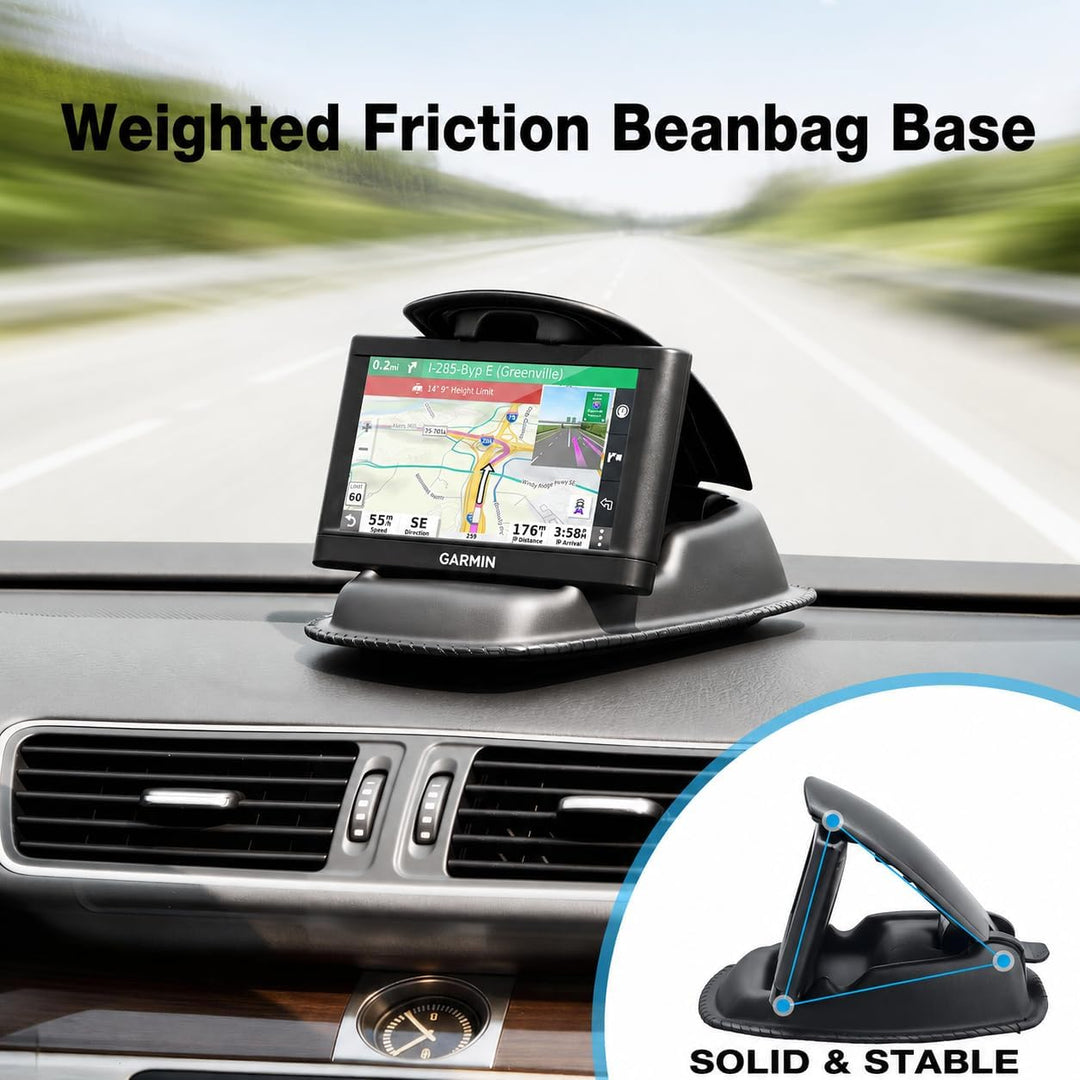 APPS2Car GPS-Halterung, Handyhalterung Auto Armaturenbrett, 2-1 rutschfeste Sitzsack-Halterung für G