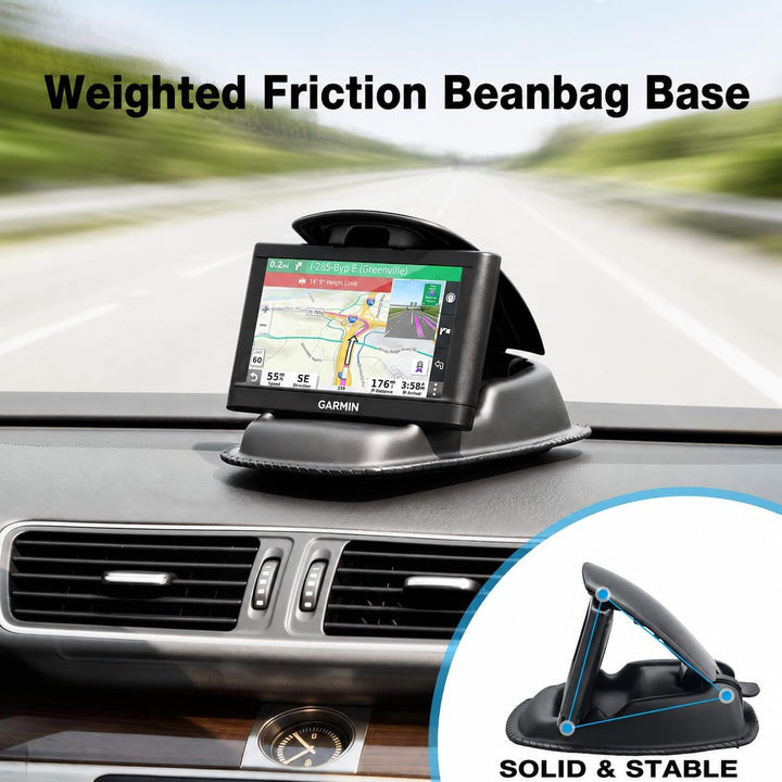 APPS2Car GPS-Halterung, Handyhalterung Auto Armaturenbrett, 2-1 rutschfeste Sitzsack-Halterung für G