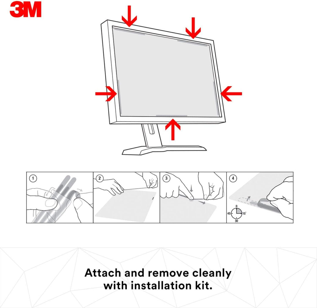 3M Blickschutzfilter PF215W9P für 54,61cm 21,5Zoll Breitbild-Monitor Hochformat 16:9