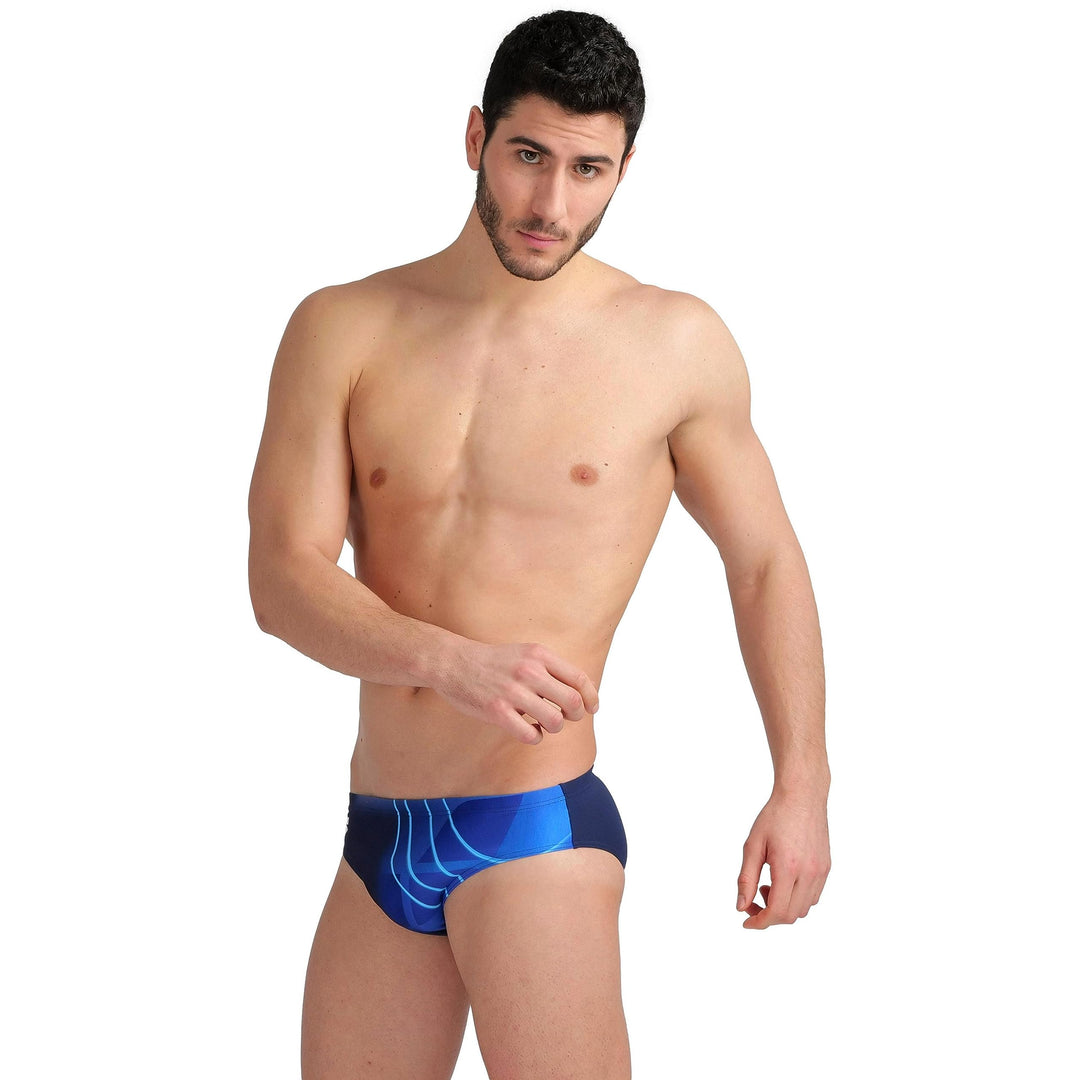 ARENA Men's Swim Briefs Placement Navy-Bright Blue XXL Navy Martinica, XXL Navy Martinica
