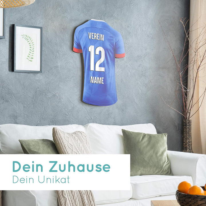 Elbeffekt Trikotlampe für Lemgo Fans aus Holz - personalisierbares Geschenk - schenke Dein individue