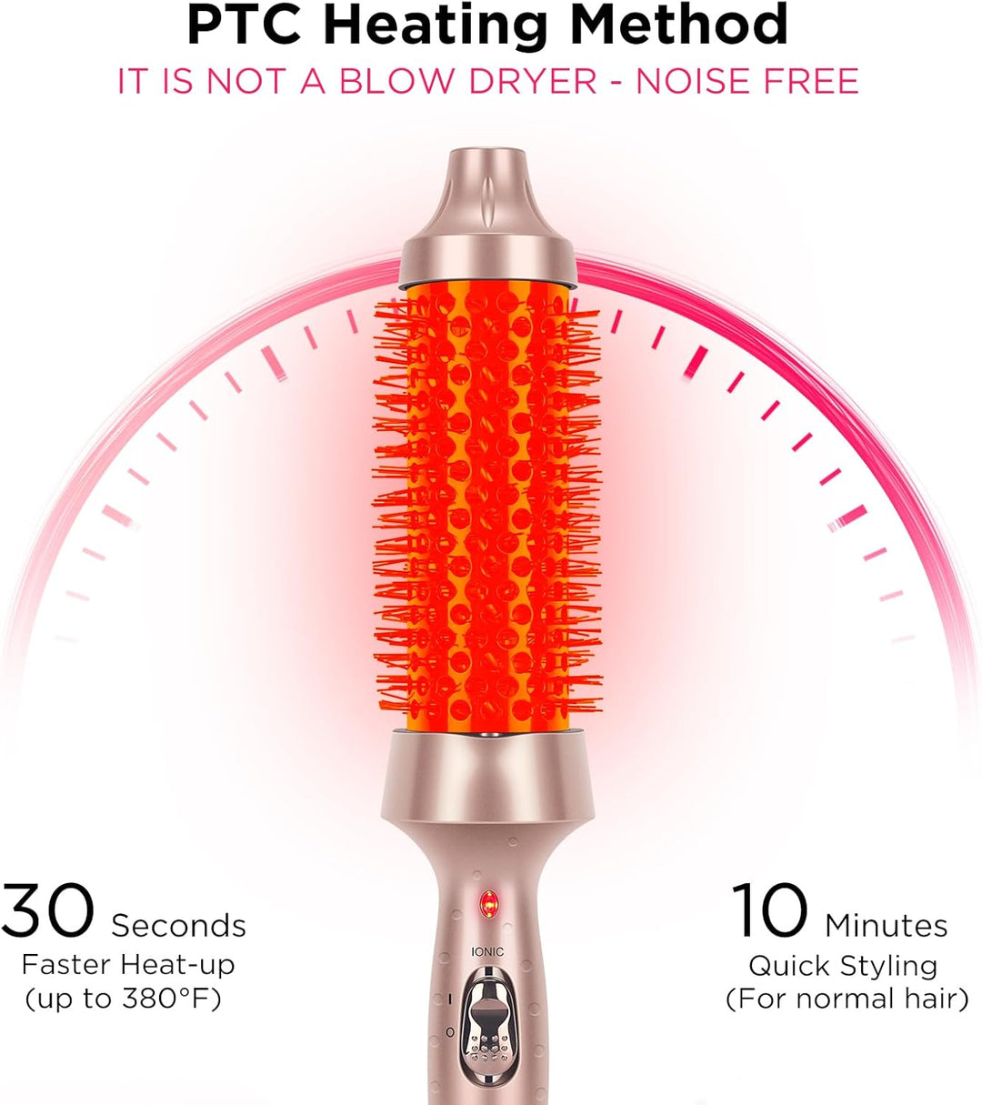 PARWIN PRO BEAUTY Thermal Brush Lockenbürste 40mm mit Heizung Keramik Turmalin Glätteisen Lockenstab