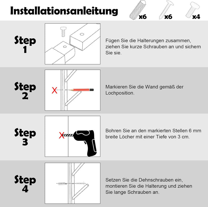 DEYOFA Skateboard Wandhalterung, Skateboard Halterung, Snowboard Wandhalterung, Snowboard Halterung