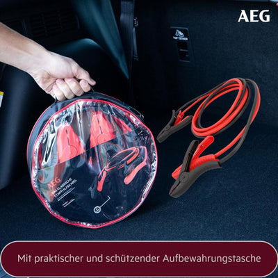 AEG Automotive 97203 Starthilfekabel SK 16 "Alu-Tec", für 12 Volt und 24 Volt, in Aufbewahrungstasch