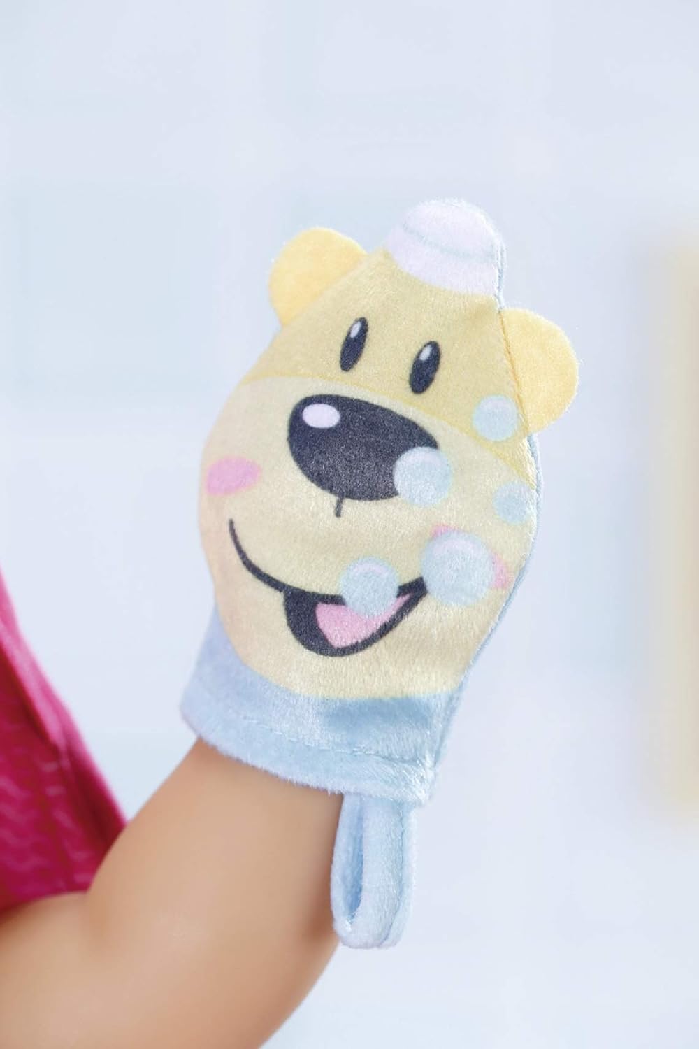 BABY born Bath, Puppenzubehör fürs Bad mit Kapuzenhandtuch, Schwamm und Waschlappen, für 43 cm Puppe