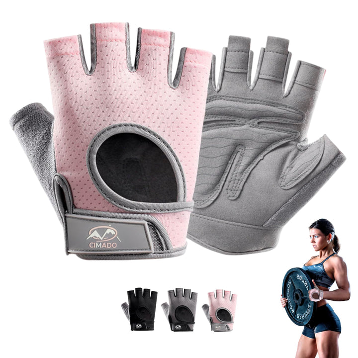 Fitnesshandschuhe | Crossfit-Handschuhe für Damen und Herren, atmungsaktiv, rutschfest und gepolster
