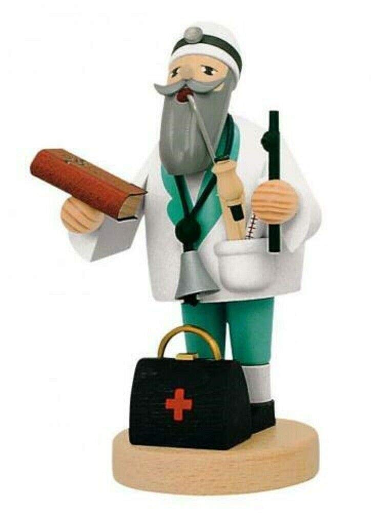 KWO Olbernhau Räuchermann Doktor, 19 cm, Mehrfarbig