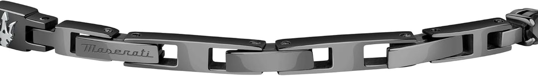 Maserati Jewels Herren Armband aus Stahl,Zirkone,IP schwarz - JM222AVC02