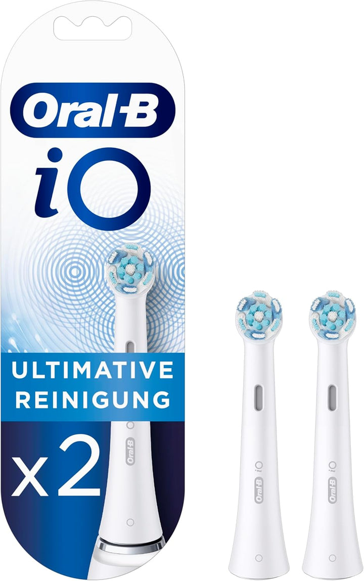 Oral-B iO Ultimative Reinigung Aufsteckbürsten für elektrische Zahnbürste, 2 Stück, ultimative Zahnr