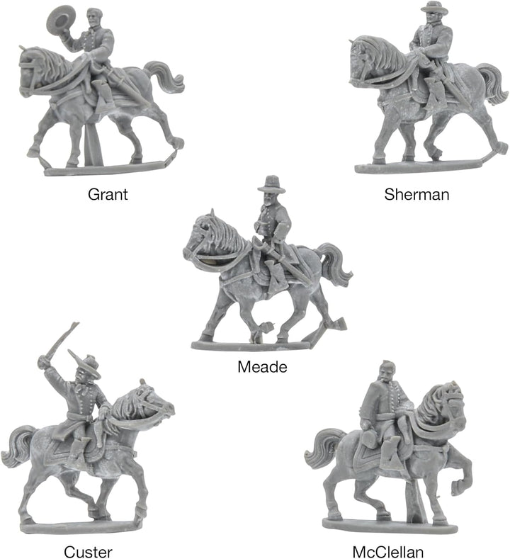 Warlord Games Union Commanders – Epische Massstab, Kunststoff-Miniaturen für schwarzes Pulver hochde