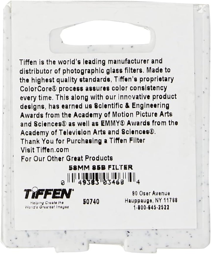 Tiffen Filter 58MM 85B FILTER, 58mm