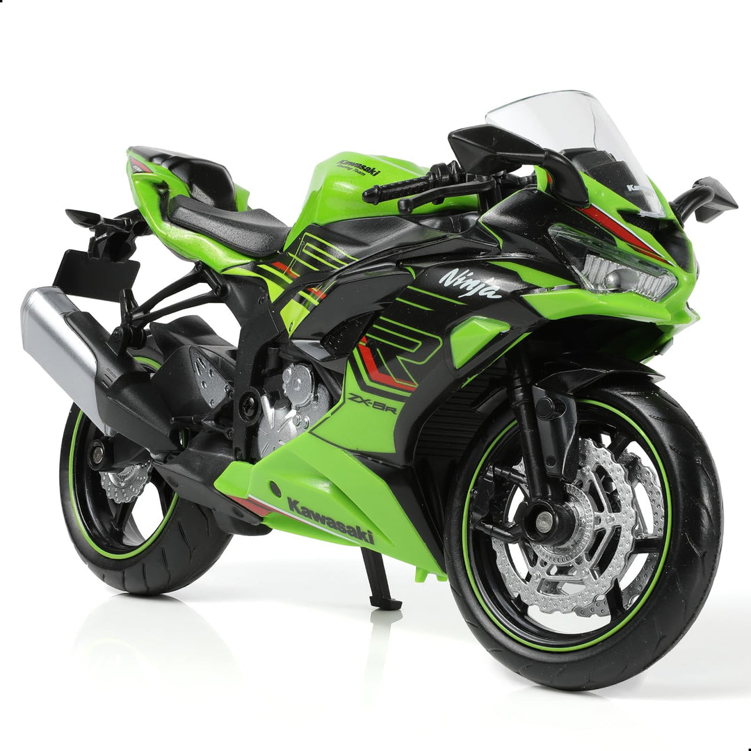 1:12 Motorradmodell Spielzeug Kompatibel für Kawasaki Ninja ZX-6R Metall-Stanze mit Kunststoffmotorr
