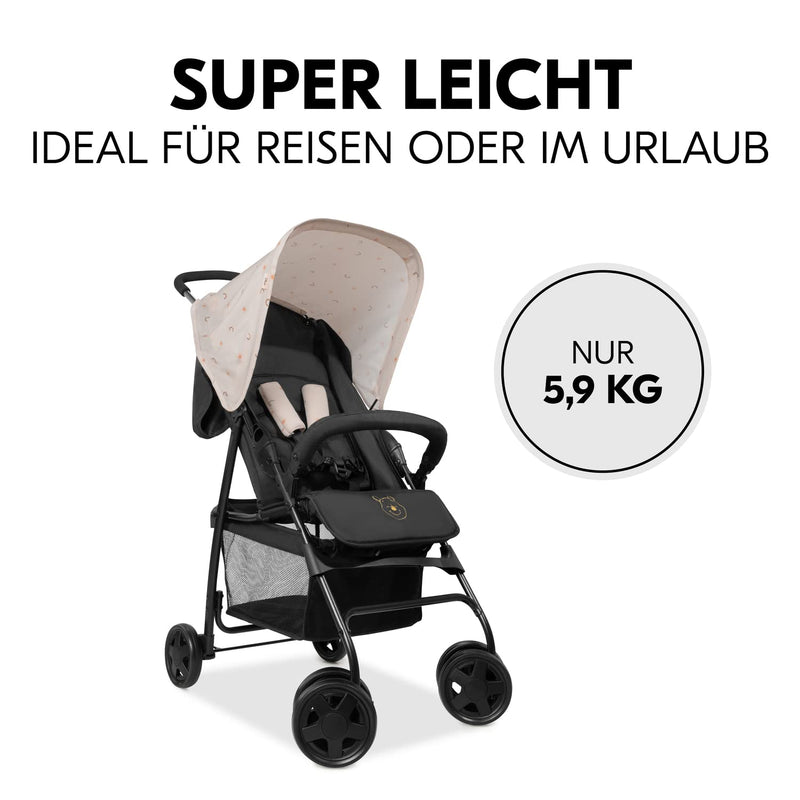 hauck Buggy Sport, Ultra Leicht - nur 5,9 kg, für Kinder bis 15 kg, Klein Zusammenklappbar, Reisebug