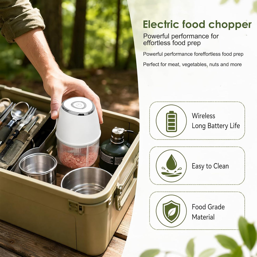 Zerkleinerer Elektrisch 350ml, Gemüsezerkleinerer Zwiebelschneider Elektrisch Multizerkleinerer, USB
