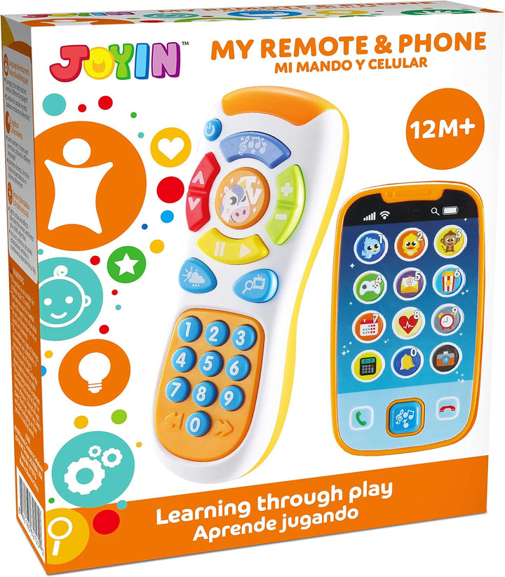 JOYIN Smartphone Spielzeug für Baby, Fernbedienung Babyphone mit Musik, Lernspielzeug, Geburtstagsge