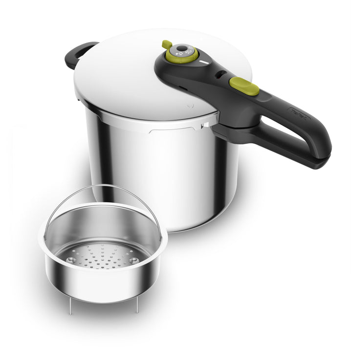 Tefal Secure Neo 8L, Schnellkochtopf aus Edelstahl, für 5-8 Personen, schnelle Ergebnisse, Qualität