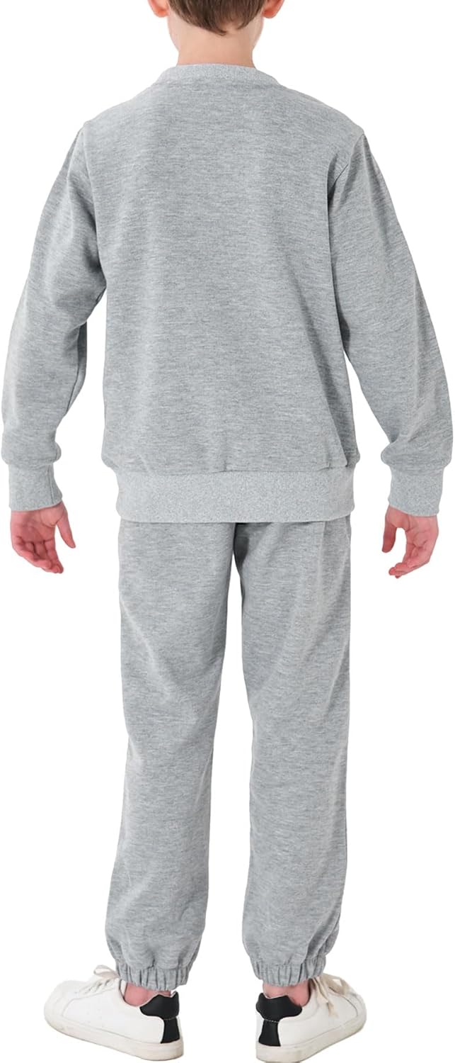 NATUST Kinder Trainingsanzug Jungen Mädchen Sportanzug 120 Grau, 120 Grau
