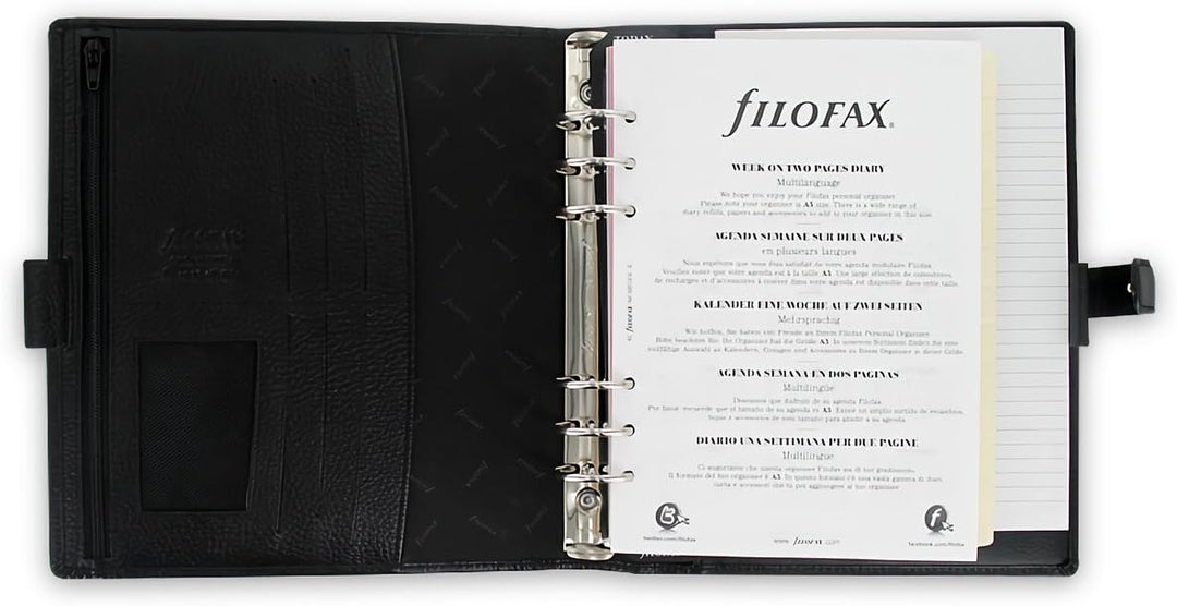 Filofax Finsbury Personal Organiser (DIN A5), schwarz schwarz Single, schwarz Single