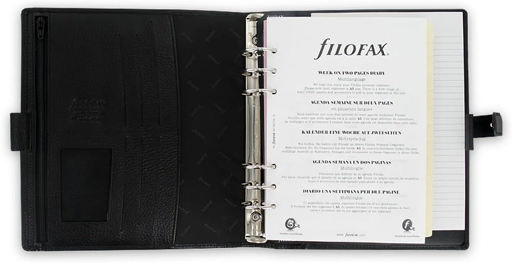 Filofax Finsbury Personal Organiser (DIN A5), schwarz schwarz Single, schwarz Single