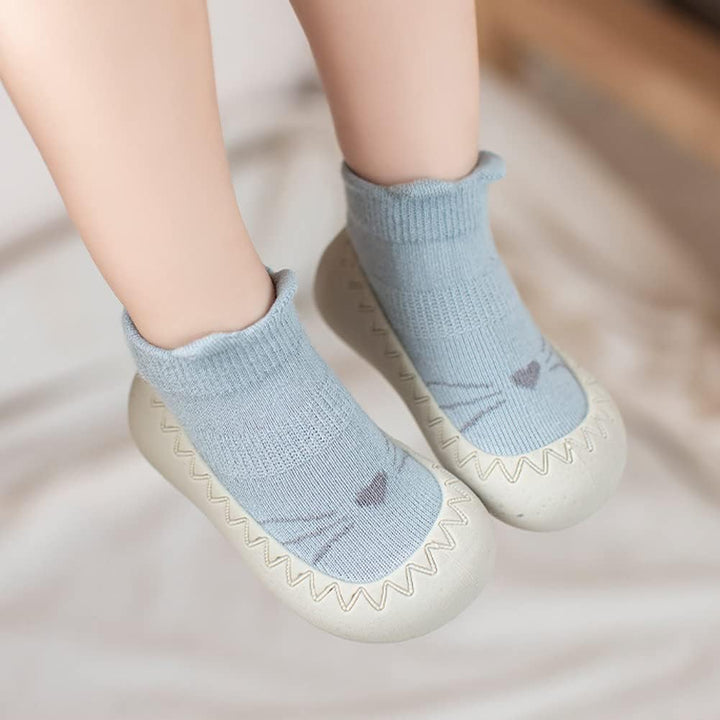 Baby Sockenschuhe Rutschfeste Niedlicher Cartoon Weicher Stricken Babybodenschuhe Kleinkind Schuhe 1