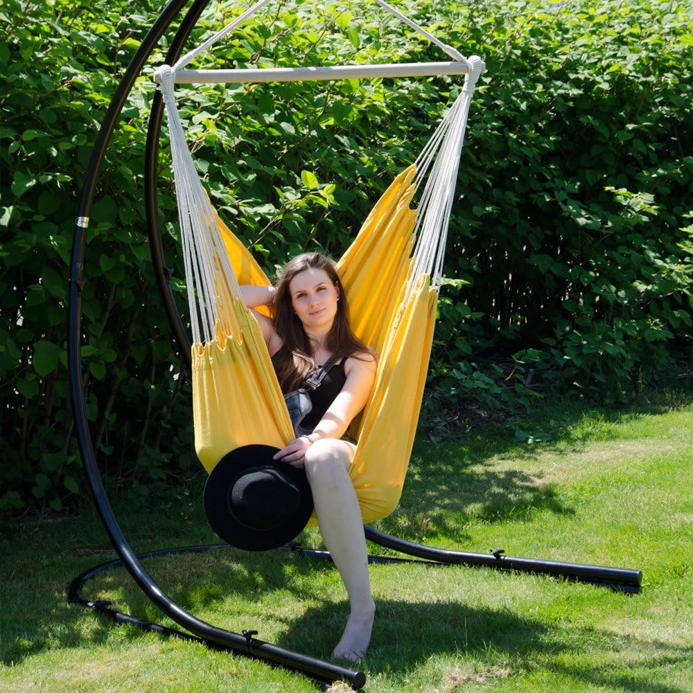 AMANKA XXL Hängesessel 185x130cm - Hängesessel 150kg Belastbar - Gartenmöbel Hängesessel Outdoor 2 P