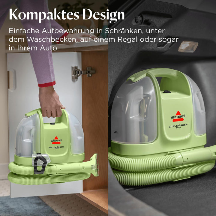 BISSELL Little Green® Mini, Fleckenreiniger, Starke Leistung, mobiler als je zuvor, Reinigung versch