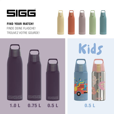 SIGG - Isolierte Trinkflasche - Thermosflasche Shield Therm One Nocturne kohlensäurehaltige Getränke