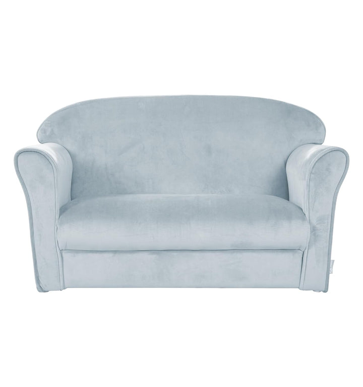 roba Kindersofa Lil Sofa mit Armlehnen für Mädchen und Jungen - Bequeme Kindercouch - Samtstoff hell