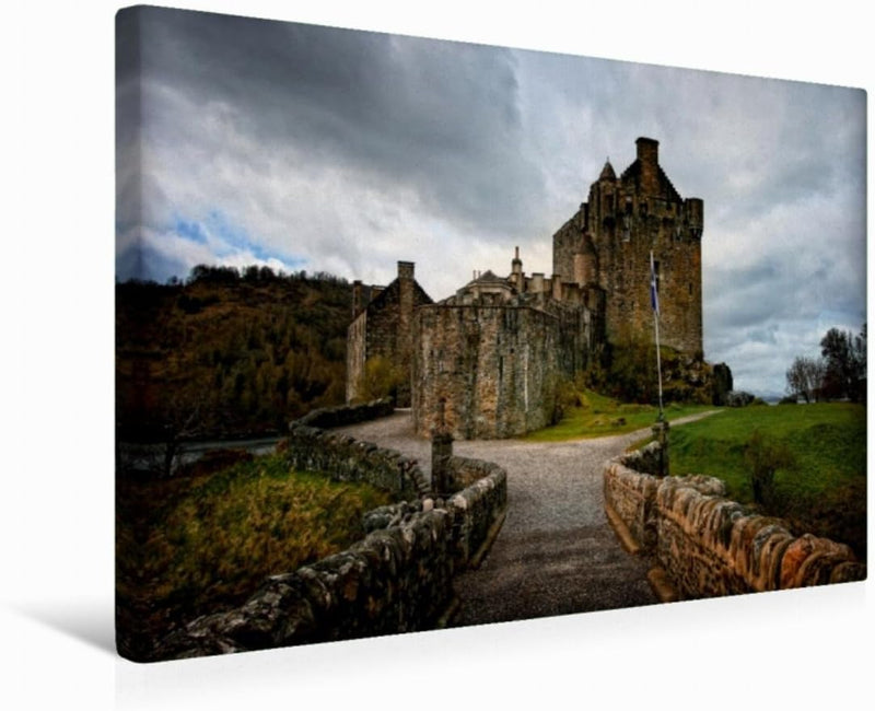 Premium Textil-Leinwand 45 x 30 cm Quer-Format Eilean Donan Castle, Schottland | Wandbild, HD-Bild a