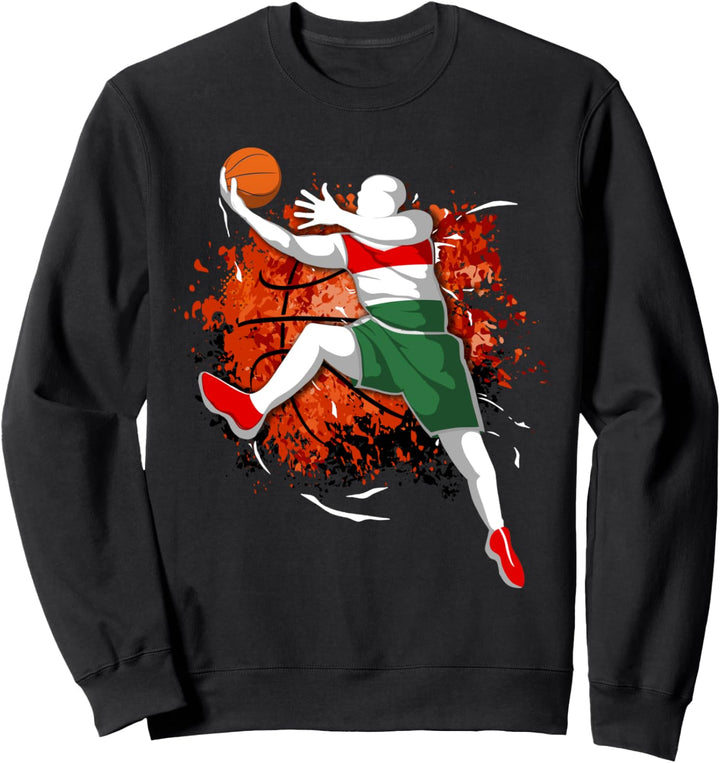 Ungarn Basketball Mannschaft Ungarische Nationalflagge Sport Sweatshirt