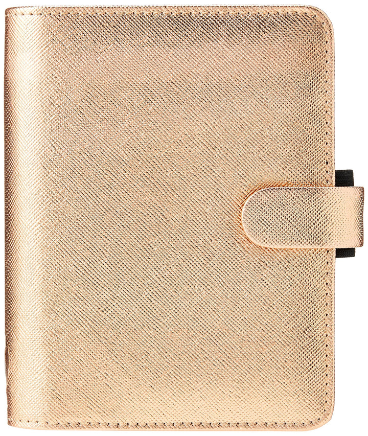 Filofax 22-022626 Saffiano-Organizer, Metallic-Rotgold rose gold, rose gold