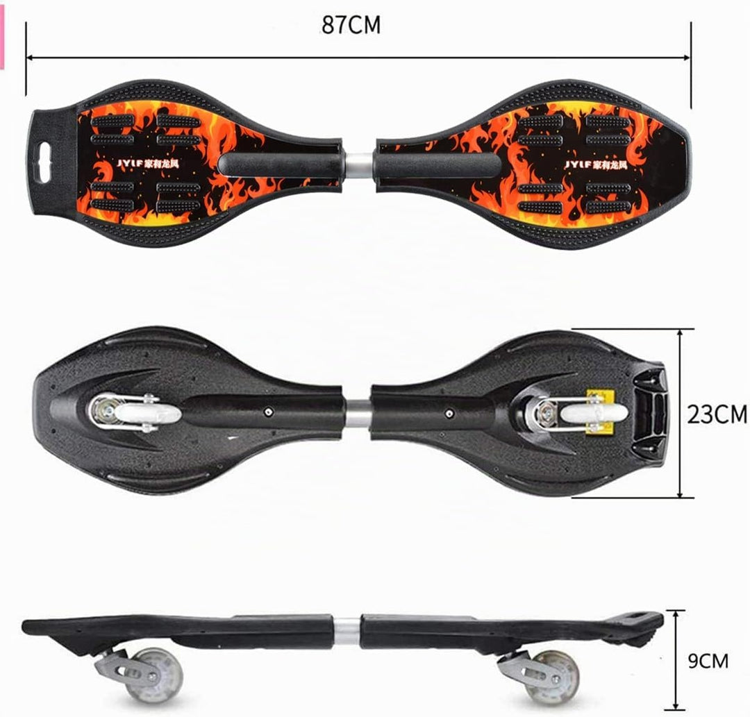 Waveboard Kinder Street Surfen Caster Torsion Skateboard Double Decks Casterboards für Wave/Surf Wav