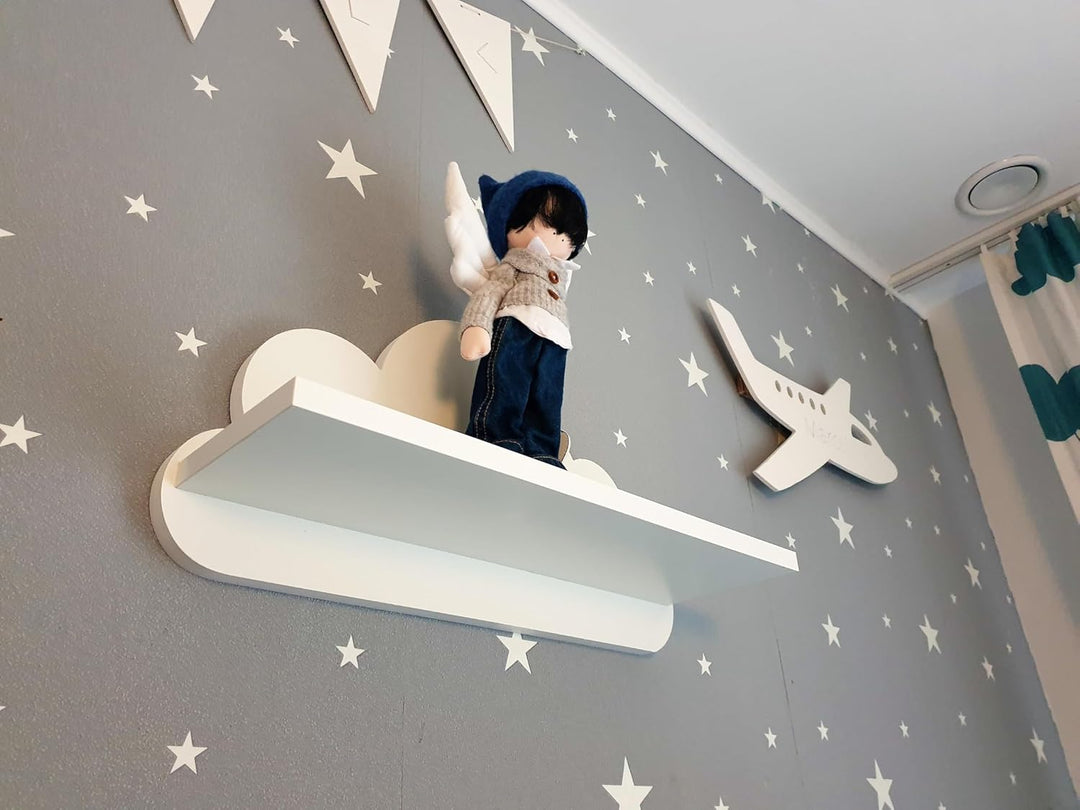 MOLILAND Wolke Wandregal, Ibiza - Prestige-Klasse für Kinderzimmer