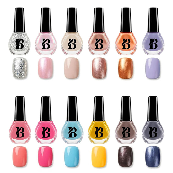 Envie de Color Nagellack-Set - Komplette Kollektion von 48 leuchtenden, Perl-, Pastell- und klassisc