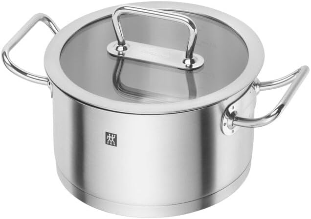 ZwillingTopfset Kochgeschirr Pro 65120-005-0 5-teilig Edelstahl LBH 46x26x37 cm Silber, LBH 46x26x37