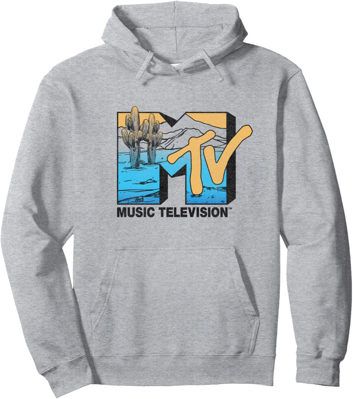 MTV Desert Sunset Style Logo Pullover Hoodie
