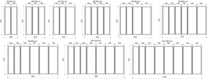 NINKA CUISIO Besteckeinsatz für LEGRABOX KB 600, Kunststoff weiss Oberfläche: weiss |Mass: 535 x 55