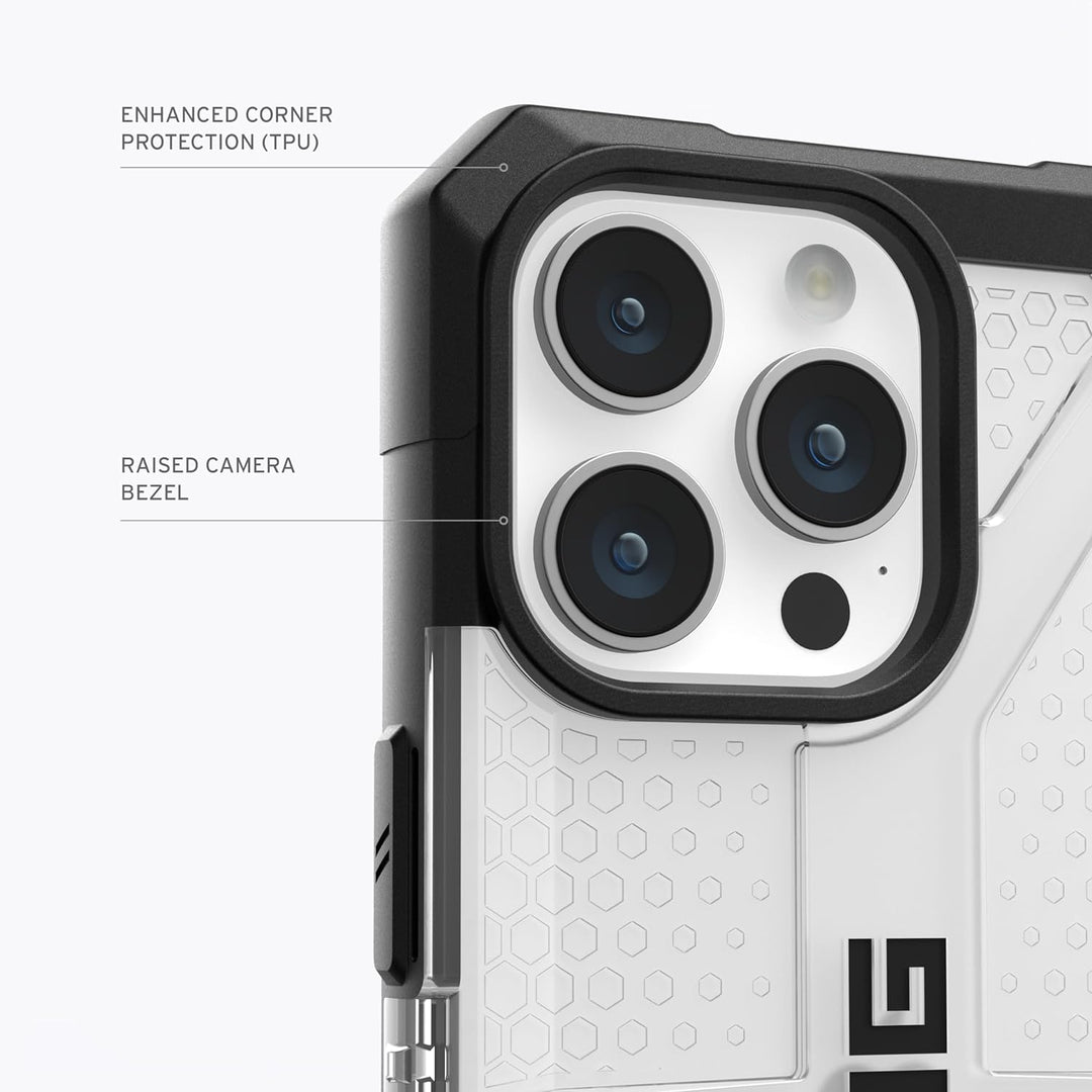 URBAN ARMOR GEAR Plasma Hülle kompatibel mit Apple iPhone 15 Pro [Wireless Charging kompatibles Cove