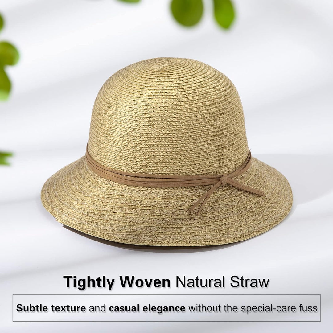 Comhats Damen Sonnenhut Faltbarer Strohhut für am Strand UV Schutz Sommerhut 92567_Beige M, 92567_Be