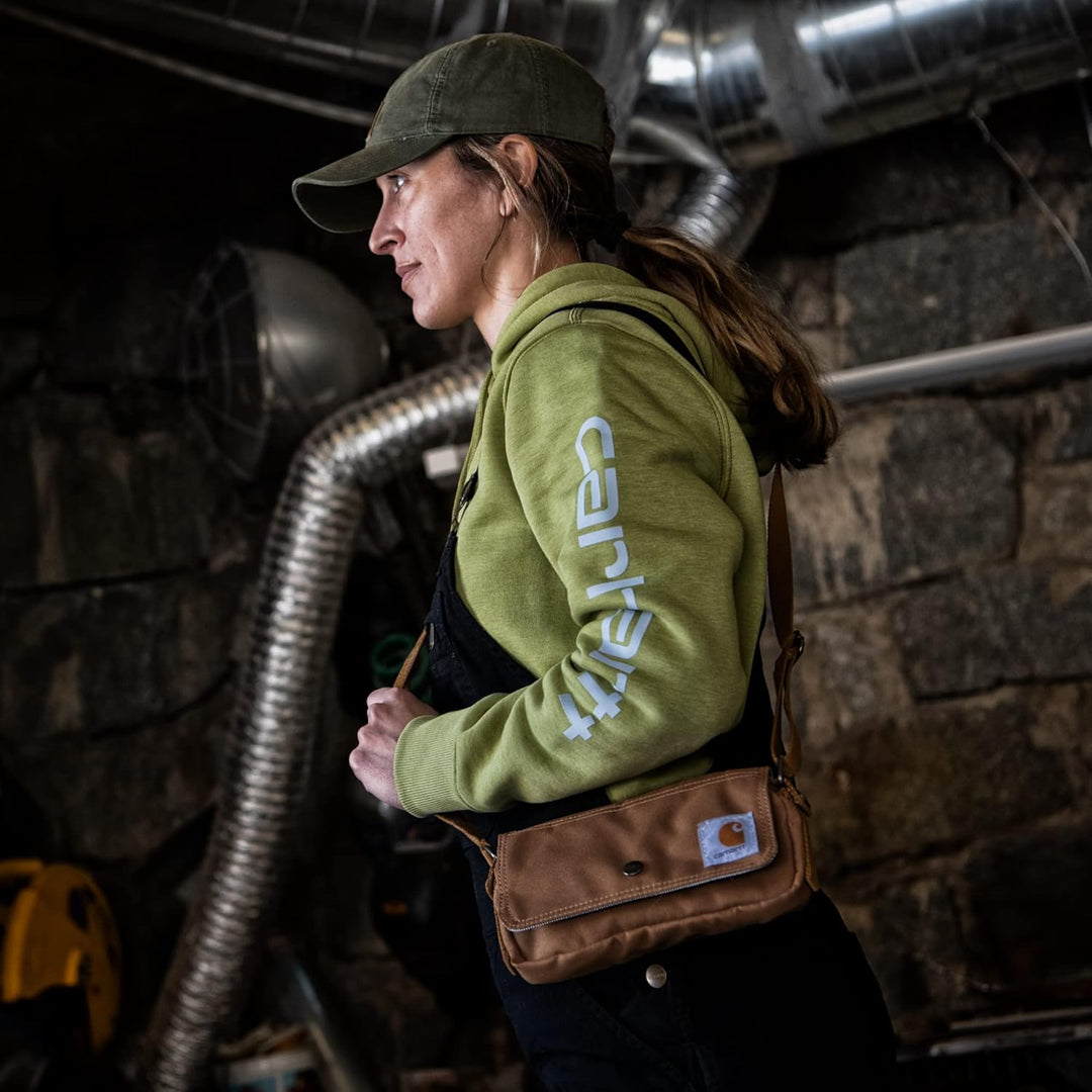 Carhartt Legacy Essentials-Umhängetasche für Damen, Hüfttasche, Weinrot