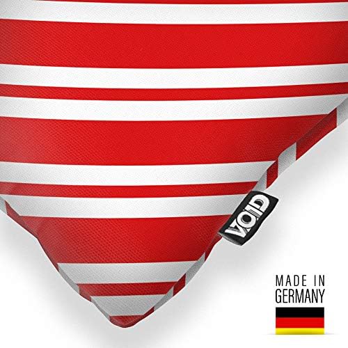 VOID Weiss Rot gestreift Kissenbezug Kissenhülle Sofakissen Kissen Deko Outdoor-Kissen Dekokissen, K