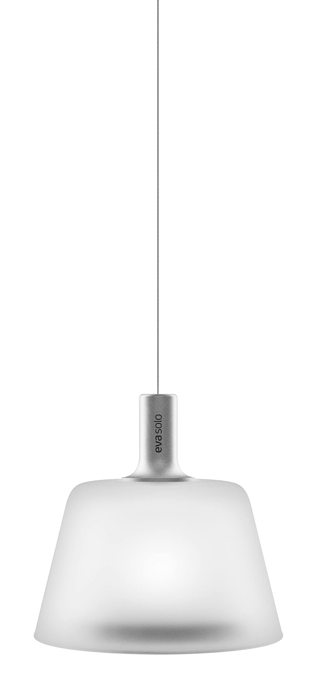 SunLight LED Solarpendelleuchte, weiss silber Ø 13.2cm mit 3.7V 500mAh Lithium-Akku