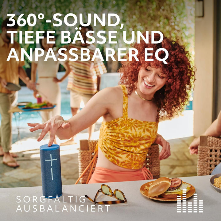 Ultimate Ears Boom 4 – mobiler, wasserdichter, schwimmfähiger Bluetooth-Lautsprecher mit kräftigem,