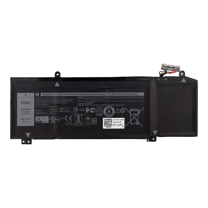 SwarKing Ersatz Akku Kompatibel mit 1F22N Dell G7 7590 7790 Alienware M15 M17 Series Notebook